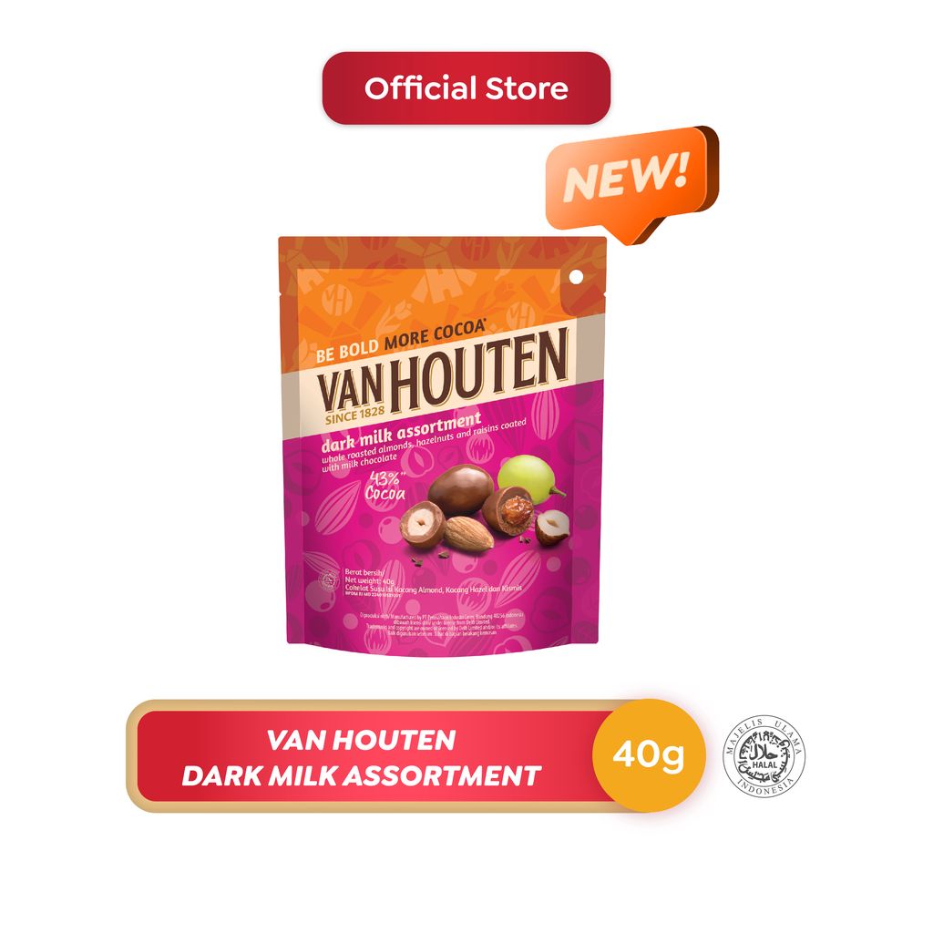 

Van Houten Dark Milk Assortment Dragees 40 g