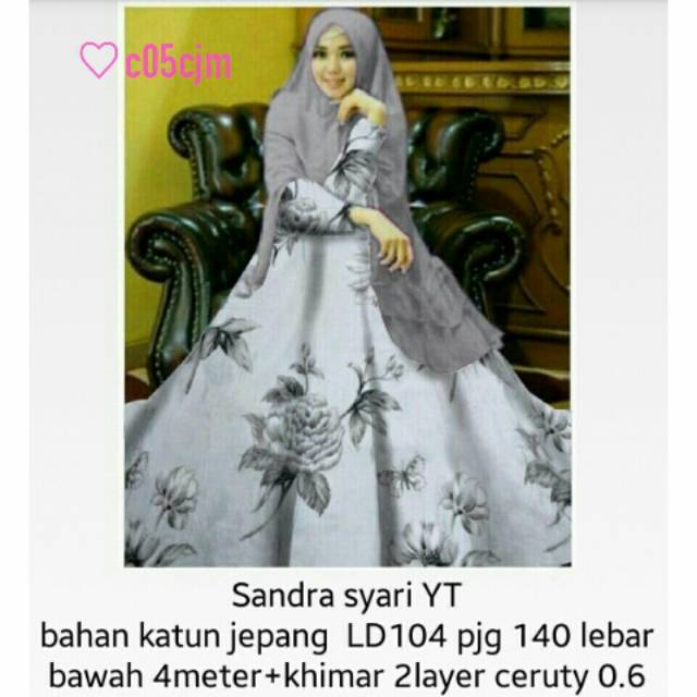 Co5jm gamis sandra syarii