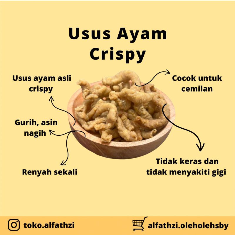 

✨Oleh-Oleh Surabaya✨ Keripik Usus Ayam Crispy 250gr
