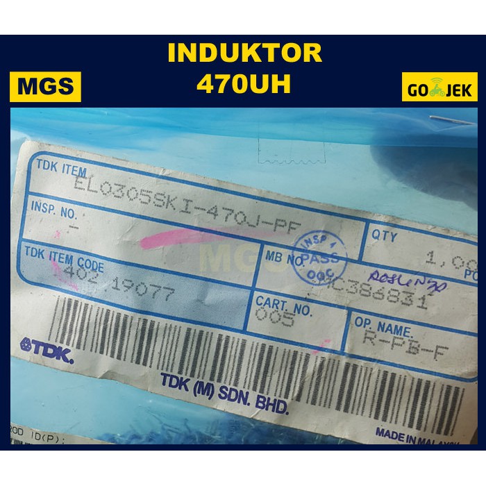 50Pcs Induktor 470 uH