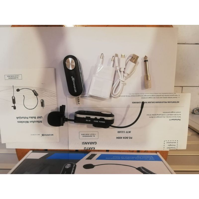 Mic Wireless Jepit Beyermic BM1C / BM 1C Mic Clip on Mic Iman