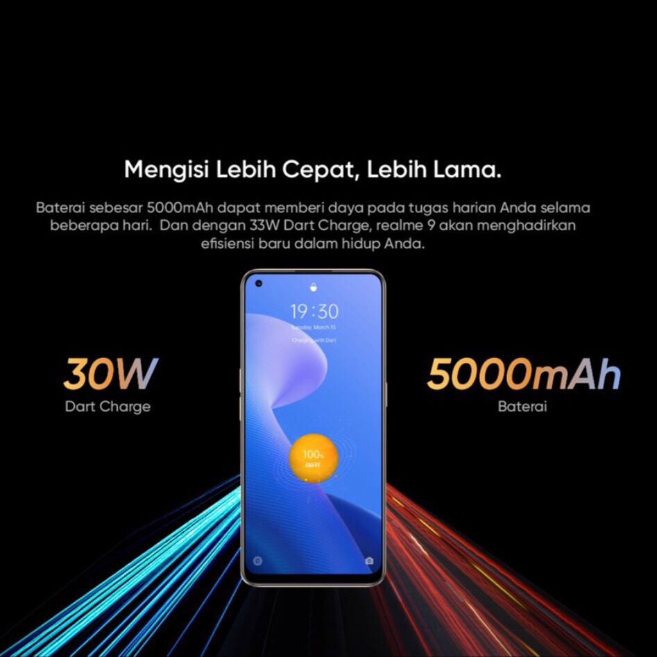 Realme 9 [6GB+128GB - 8GB+128GB] Snapdragon 680 | 108MP Triple Camera | 6.4&quot; Super AMOLED | 5000mAh | Garansi Resmi Realme 1 Tahun