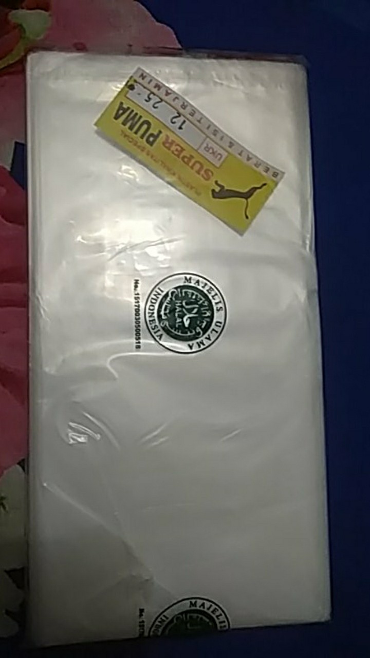 Plastik Pe Cap Puma Ukuran 9x33 Cm / Plastik Es Batu Panjang