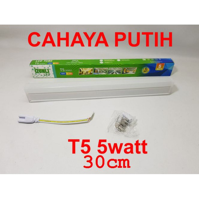 Lampu T5 led 5w putih izunli