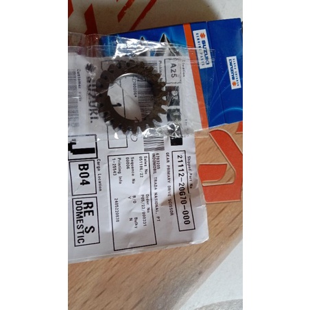 Gear primary Drive scissor/gigi Primer kecil Shogun FD125 SP asli SGP