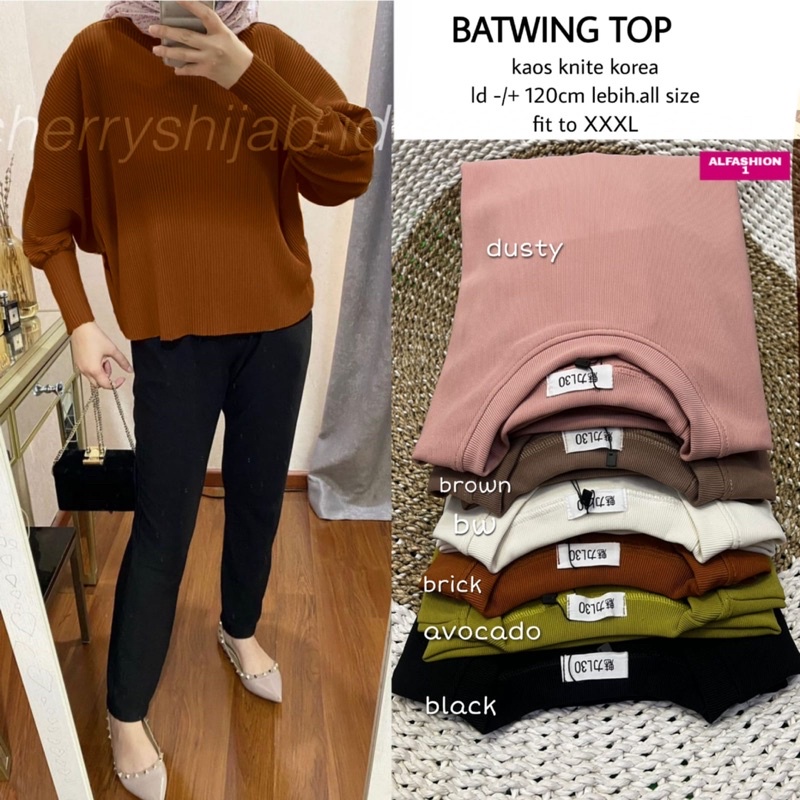 BATWING TOP BY ALFASHION