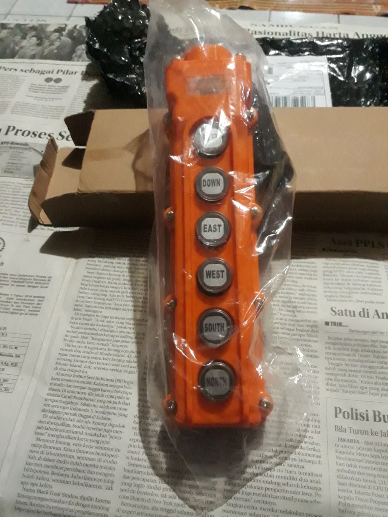 Push Button Hoist-remote Hoist 6 Tombol Taiwan
