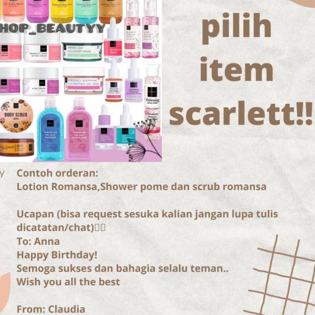 ➾ (1KG) BEBAS REQUEST Hampers Scarlett Whitening / Gift Box Scarlett Whitening / Kado Ulang Tahun ☑