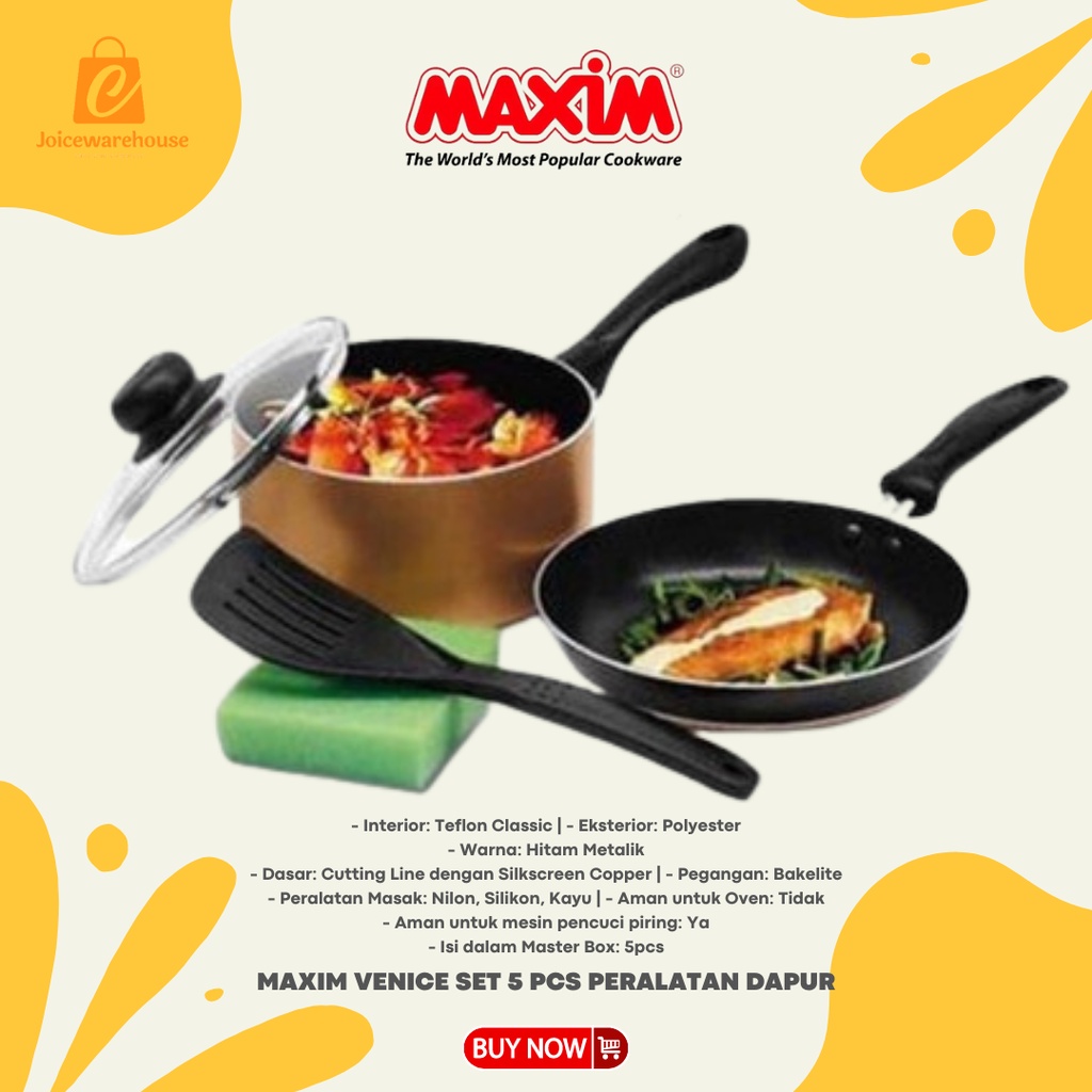 MAXIM VENICE SET 5 PCS PERALATAN DAPUR