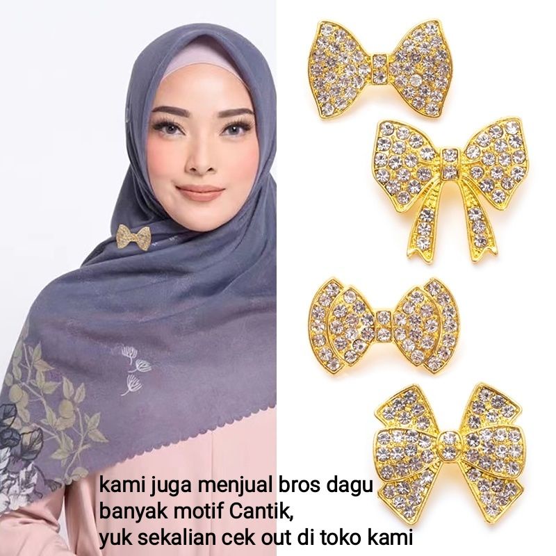 Pin Motif Elegan / Simpel Pin Tusuk Mata Gaya Korea Aksesoris Asesoris Korea Pin Bros Hijab