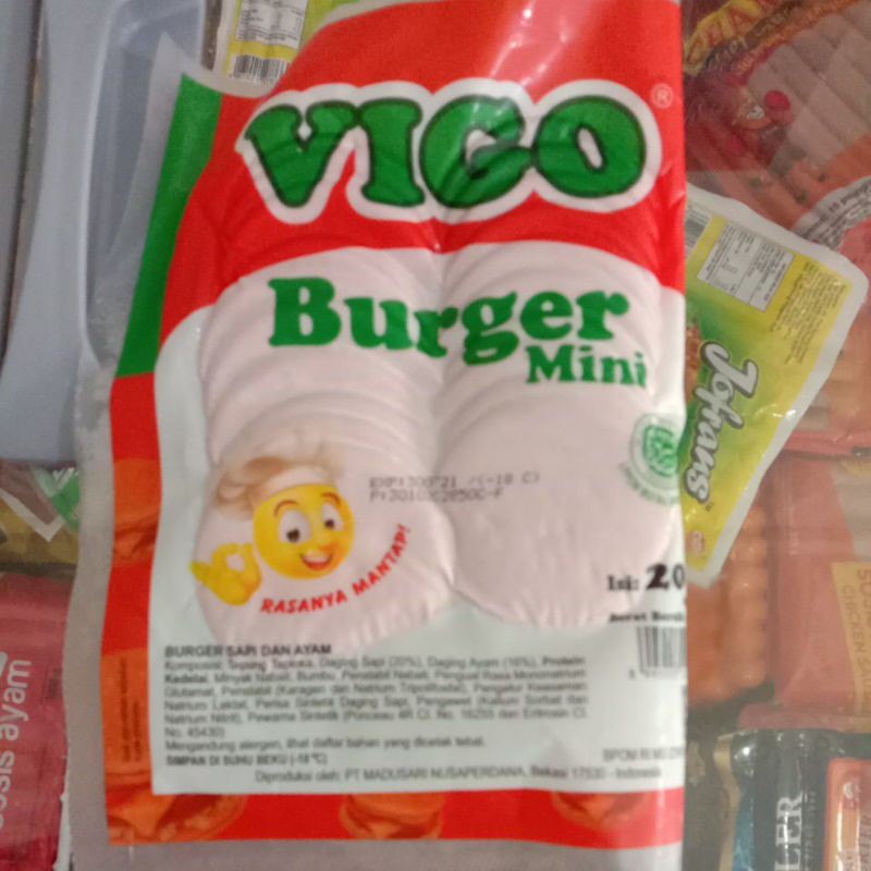 

Vigo Burger sapi mini (20) 280 gr///Chop chop burger sapi (20)berat 280gr