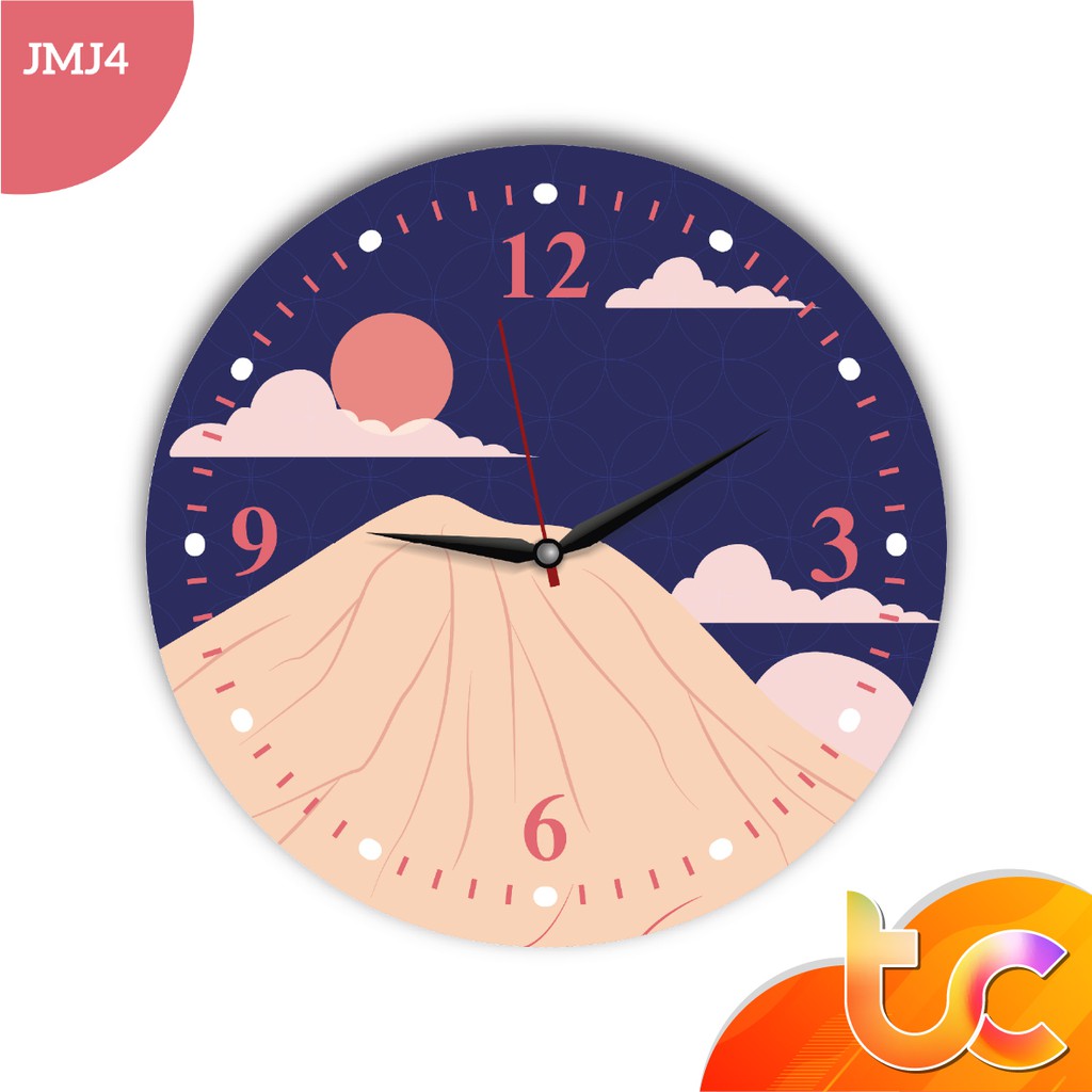 Jam Dinding Minimalis Modern Dekorasi Unik Ruangan Kamar - Minimalist japanese