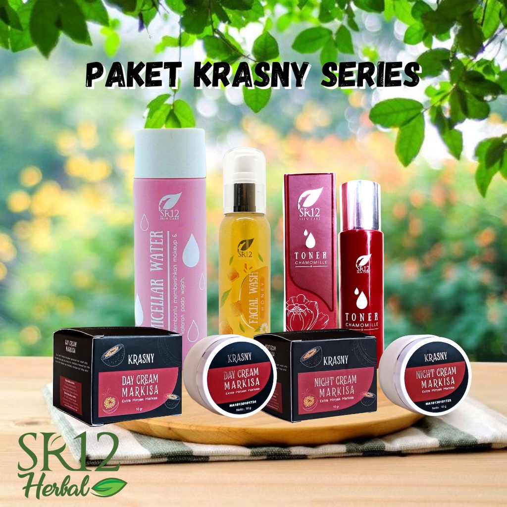 Paket Krasny Series Sr12 Skincare Untuk Kulit Normal dan Kering
