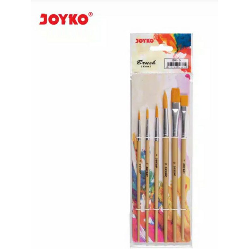 

kuas lukis joyko BR-5 set isi 6