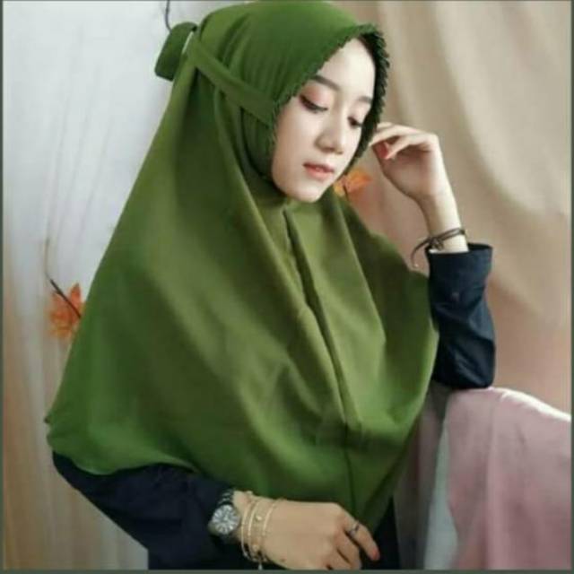 BERGO TALI SARAH - HIJAB INSTANT DENGAN TALI DAN VARIASI LIPIT MENGELILINGI WAJAH