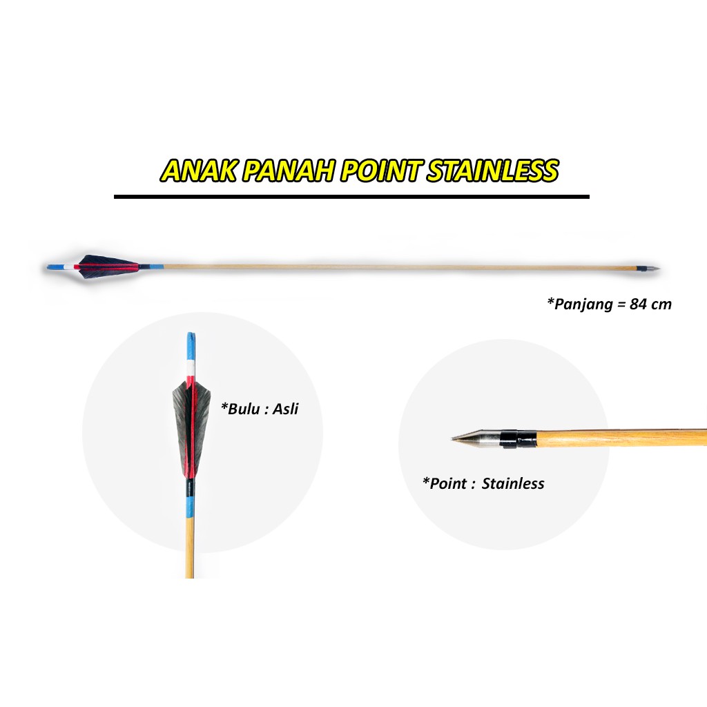 Terbaru ANAK PANAH / ARCHERY / POINT / BUSUR PANAH / ARROW / PANAH / STAINLESS