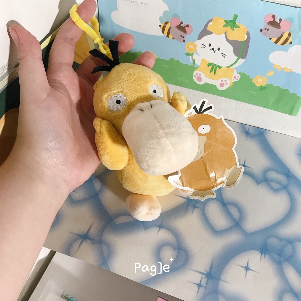 POKEMON Litten / Pikachu Angry / Psyduck Brand TOMY/ Nintendo Korea  [New Tag] - Plush Doll Boneka K