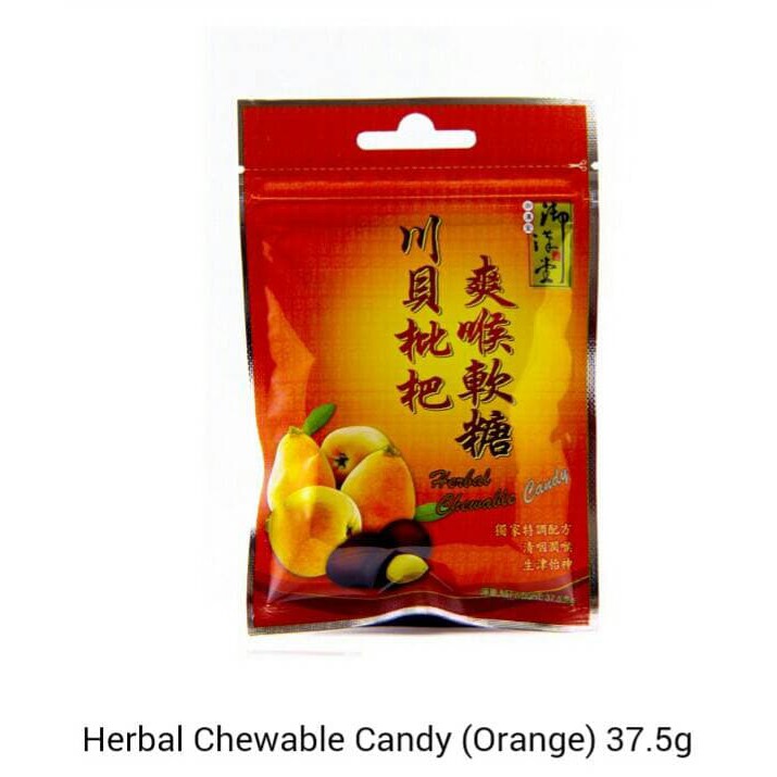 

permen chewy herbal pelega sakit tenggorokan orange HHR255