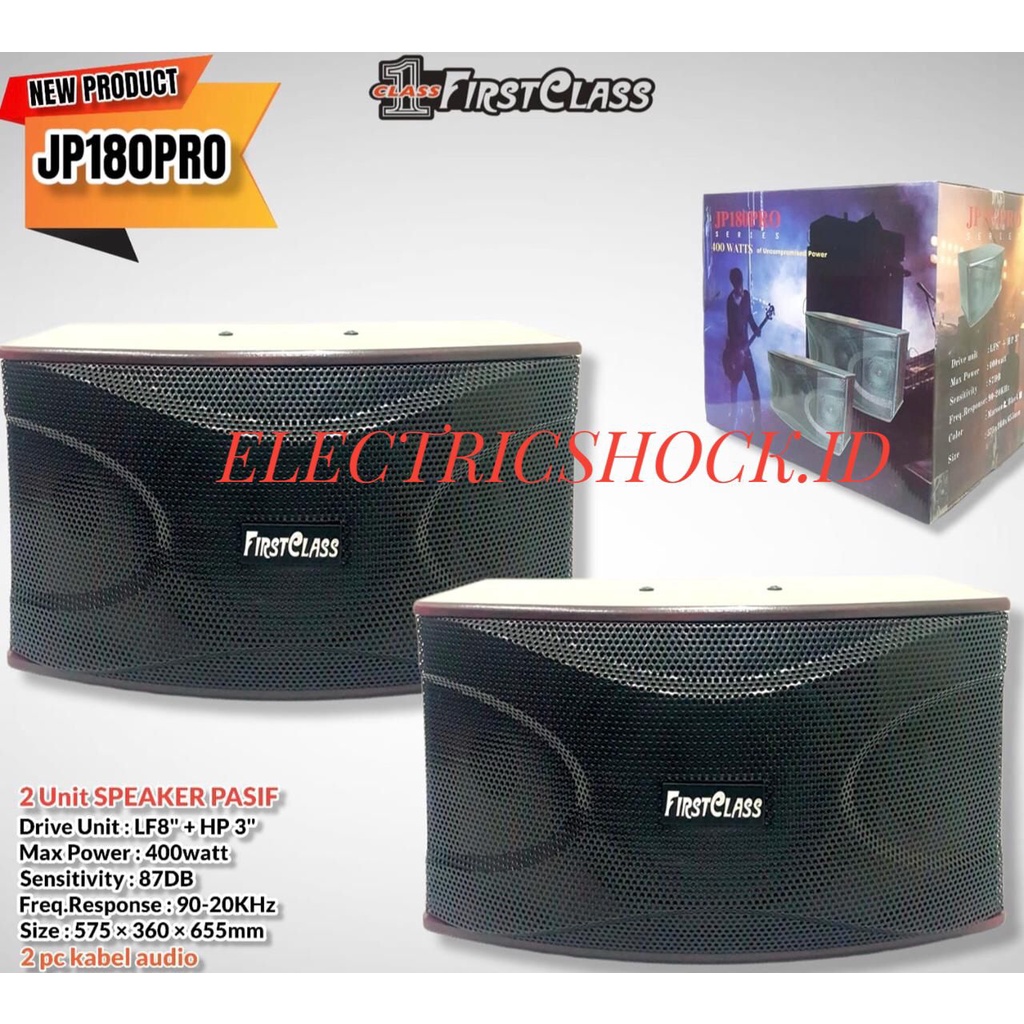 SPEAKER PASIF FIRSTCLASS JP180PRO / FIRSTCLASS JP 180 PRO / JP 180PRO