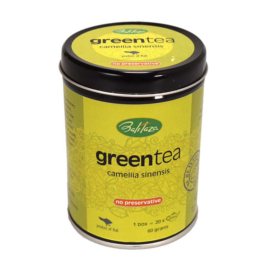 

Balitaza Green Tea Leaves 60gr /can - Daun teh hijau - Teh hijau