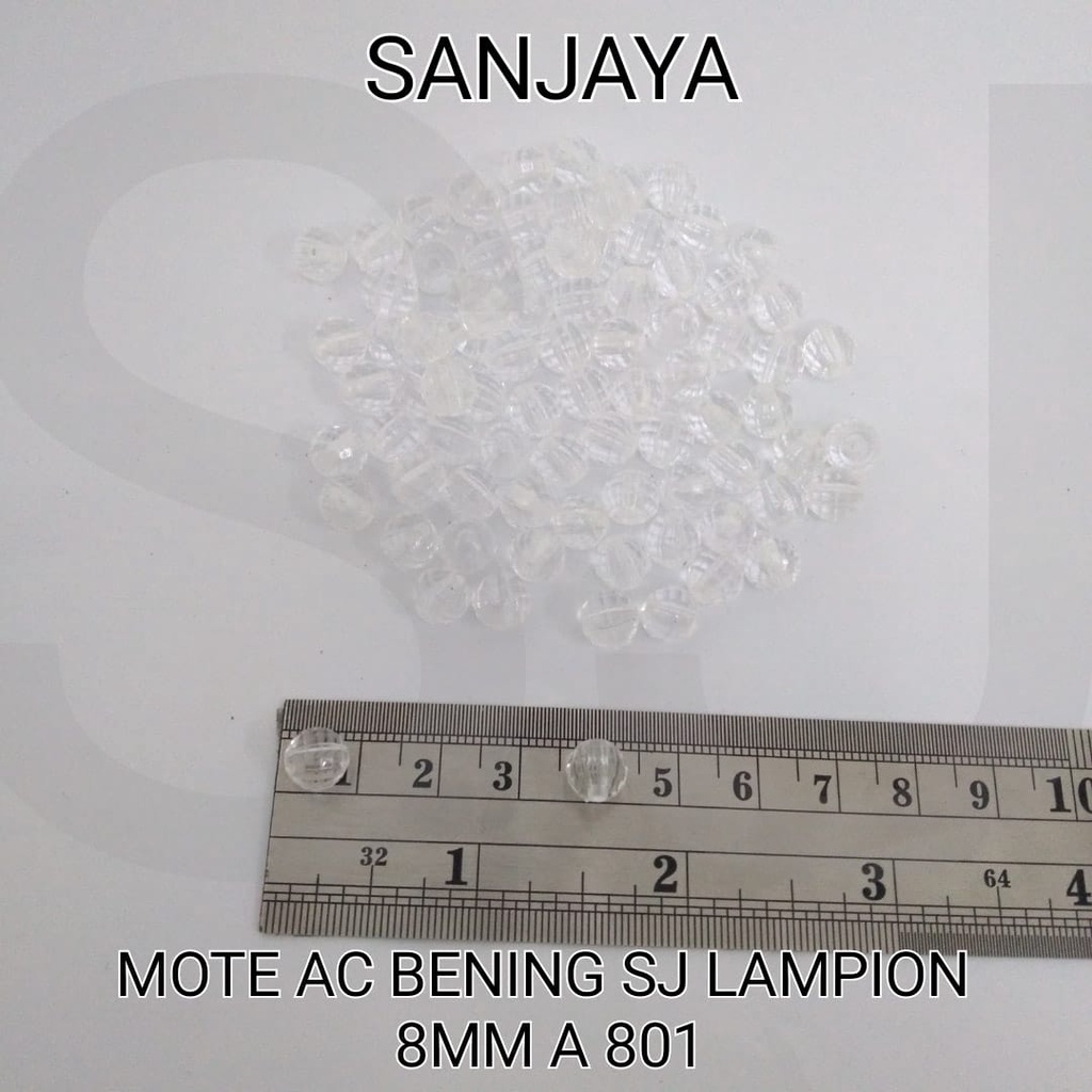 MANIK BENING / MOTE BENING / MANIK AKRILIK BOLA DUNIA / MOTE AKRILIK BOLA DUNIA / MANIK BENING LAMPION / MOTE AC BENING SJ LAMPION 8MM