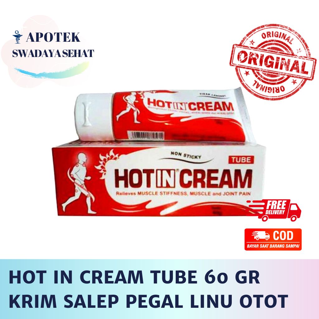 HOT IN CREAM TUBE 60G - Krim Salep Pegal Linu Otot