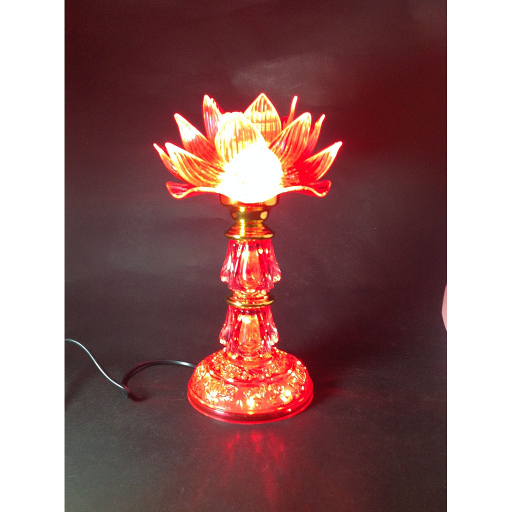 Lampu Altar Puja Sembahyang Wang C LED Teratai 22.5CM