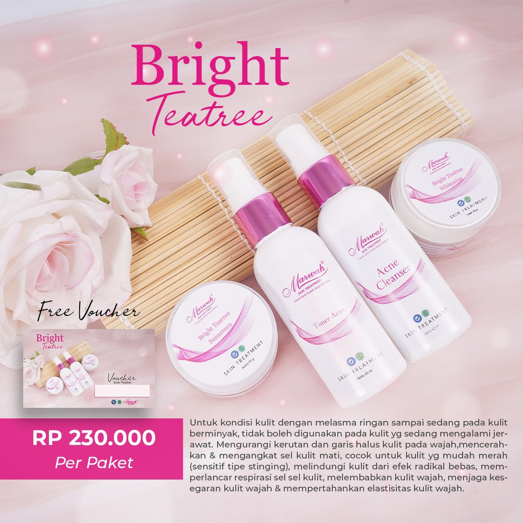 Marwah Bright Tea Tree FREE Voucher E-Clinic