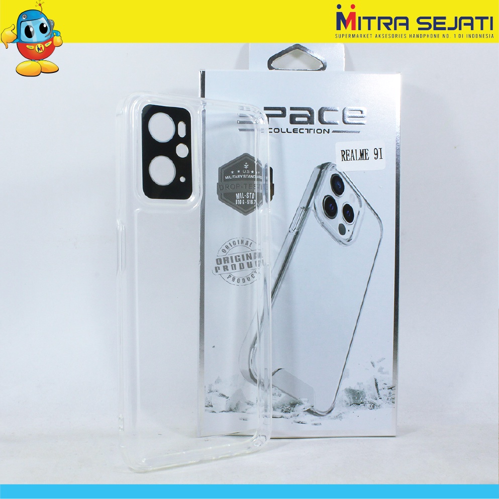 Case Casing Premium Space Case Bening untuk Vivo Y15s/Vivo Y21s/Vivo Y75 - Vivo Y15s