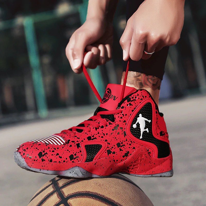 Sepatu basket cowo Big Size Men Jordan Basketball Shoes Breathable Comfortable Sports Ankle Boots