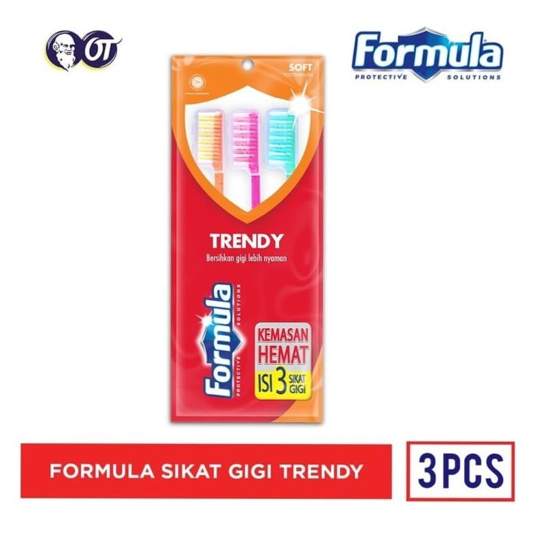 COD - SIKAT GIGI FORMULA - Formula Trendy Sikat Gigi Isi 3