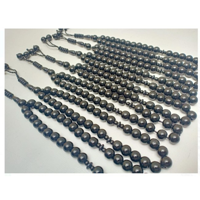 TASBIH BATU LIMBAD 10MM 33 BUTIR HITAM