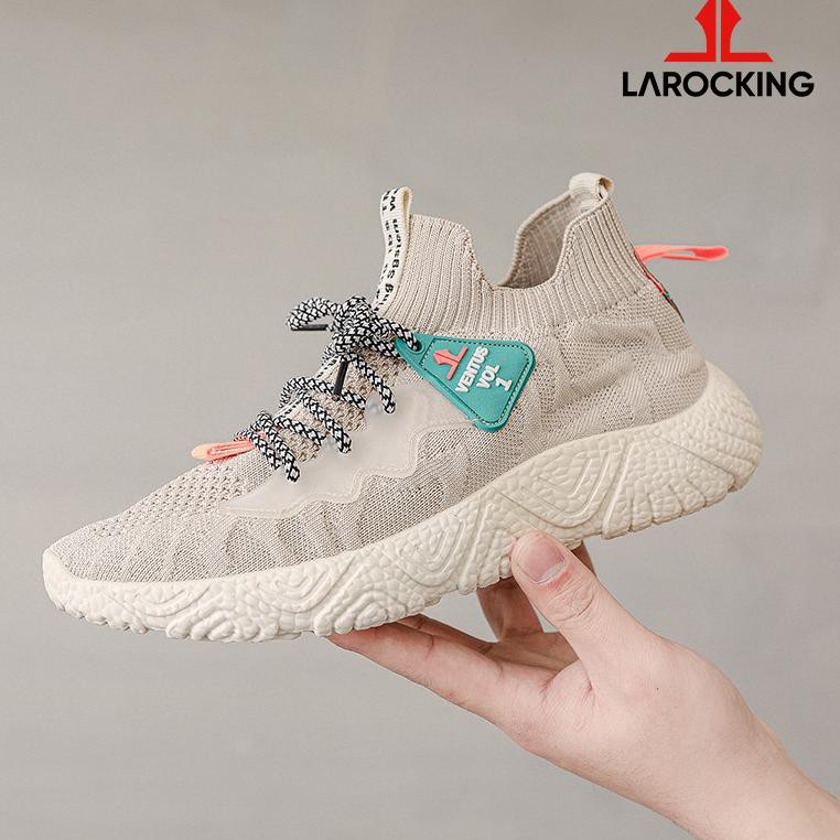 SHOPEE MALL Larocking - Ventus Vol 1 Coklat | Sepatu Sneakers Running Gym Shoes Sports