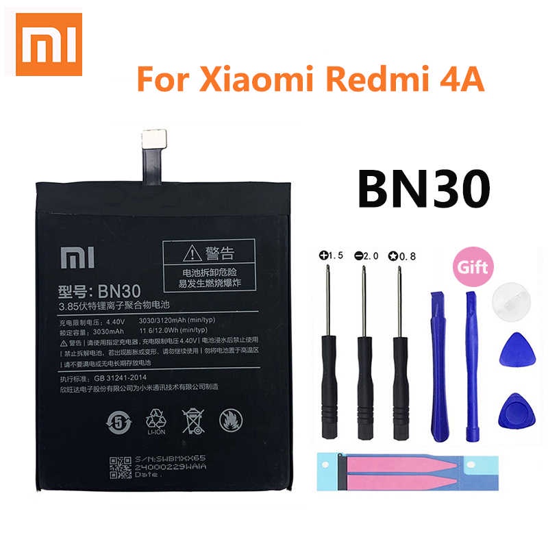 Baterai batre batrai Xiaomi Redmi 4A BN 30 BATERAI Original 99% KUALITAS MANTAP JIWA