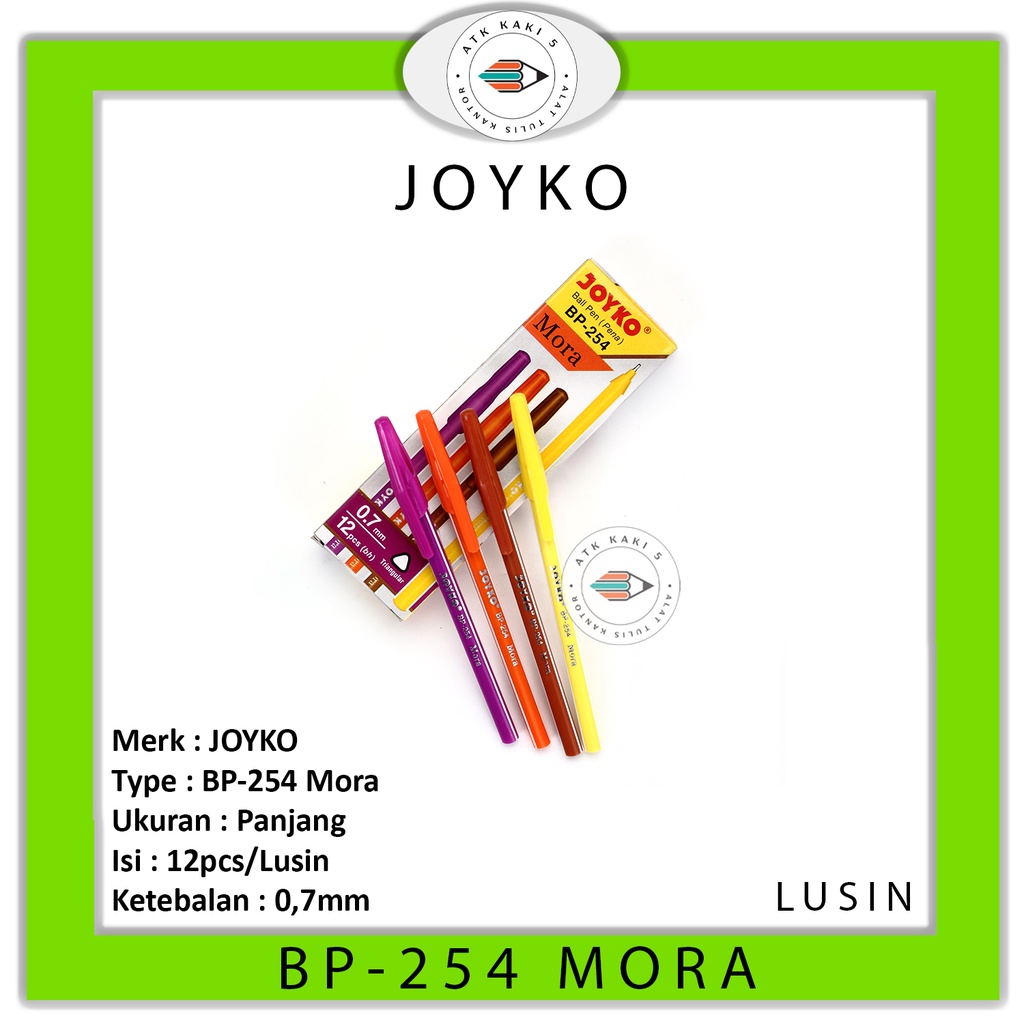 

JOYKO - Ballpen BP-254 Mora Tinta Hitam - Lusin