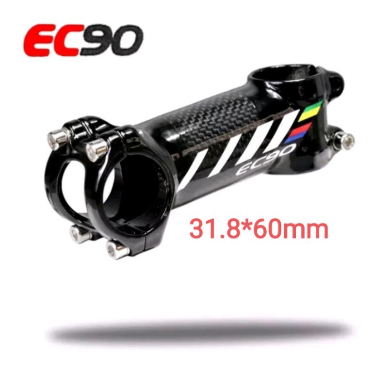 Stem EC90 Alloy Carbon 31.8mm Panjang 60mm 6 Derajat Stem 6 cm Handlebar Sepeda