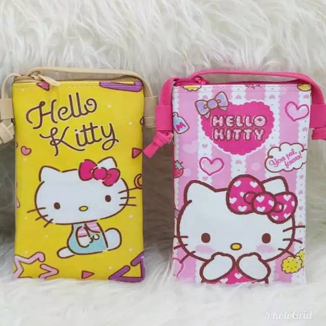 VERSI HELLO KOTTY DIGITAL PRINTING TAS SELEMPANG SLING PHONE