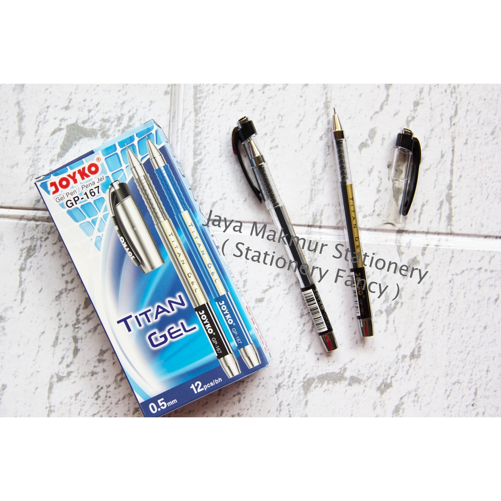 

Pen gel Joyko GP-167 Ukuran 0.5 mm (1 lusin)
