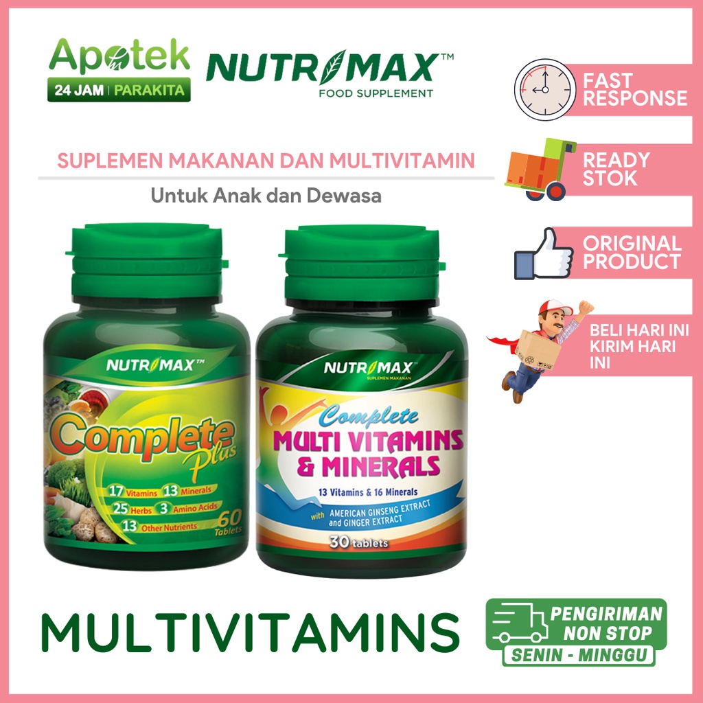 Nutrimax Complete Plus  // Nutrimax Complete Multivitamins dan Mineral