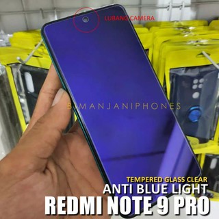 Redmi Note 9 - Note 9 Pro - ANTI BLUE LIGHT Tempered Glass