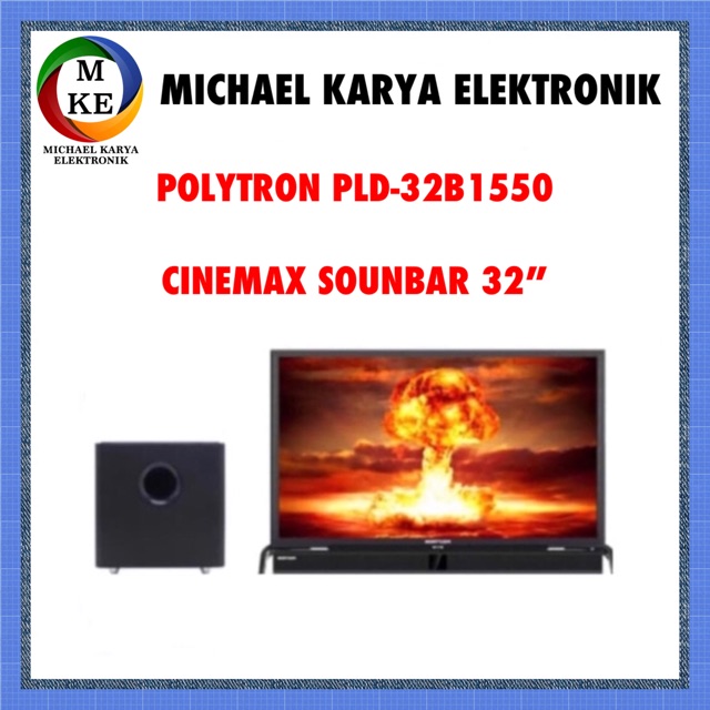 POLYTRON TV SOUNDBAR 32 INCH | PLD32B1550 | PLD-32B1550 | POLYTRON 32 INCH | CINEMAX SOUNDBAR