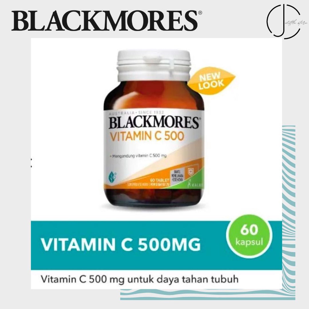 Blackmores Vitamin C 500 Isi 60 Tablet / Vit C 500mg Daily Immune new look