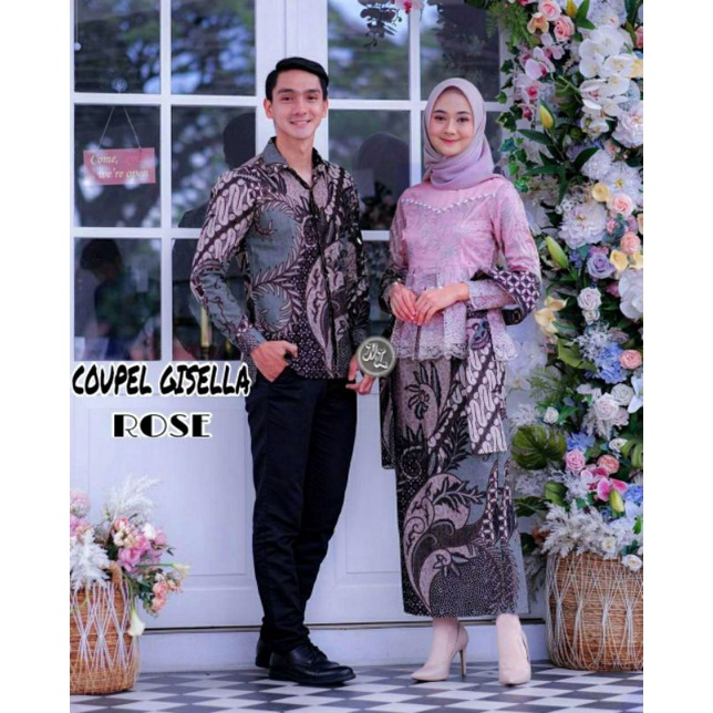 BATIK PEKALONGAN HITS BATIK Kebaya Couple Glenca Payet Free Selendang