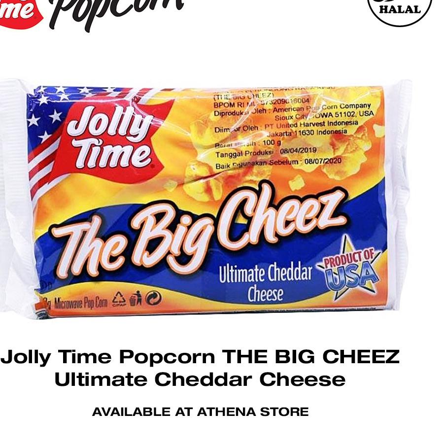 

Kilat Hemat--Popcorn Jolly Time THE BIG CHEEZ Ultimate Cheddar Cheese 100gr