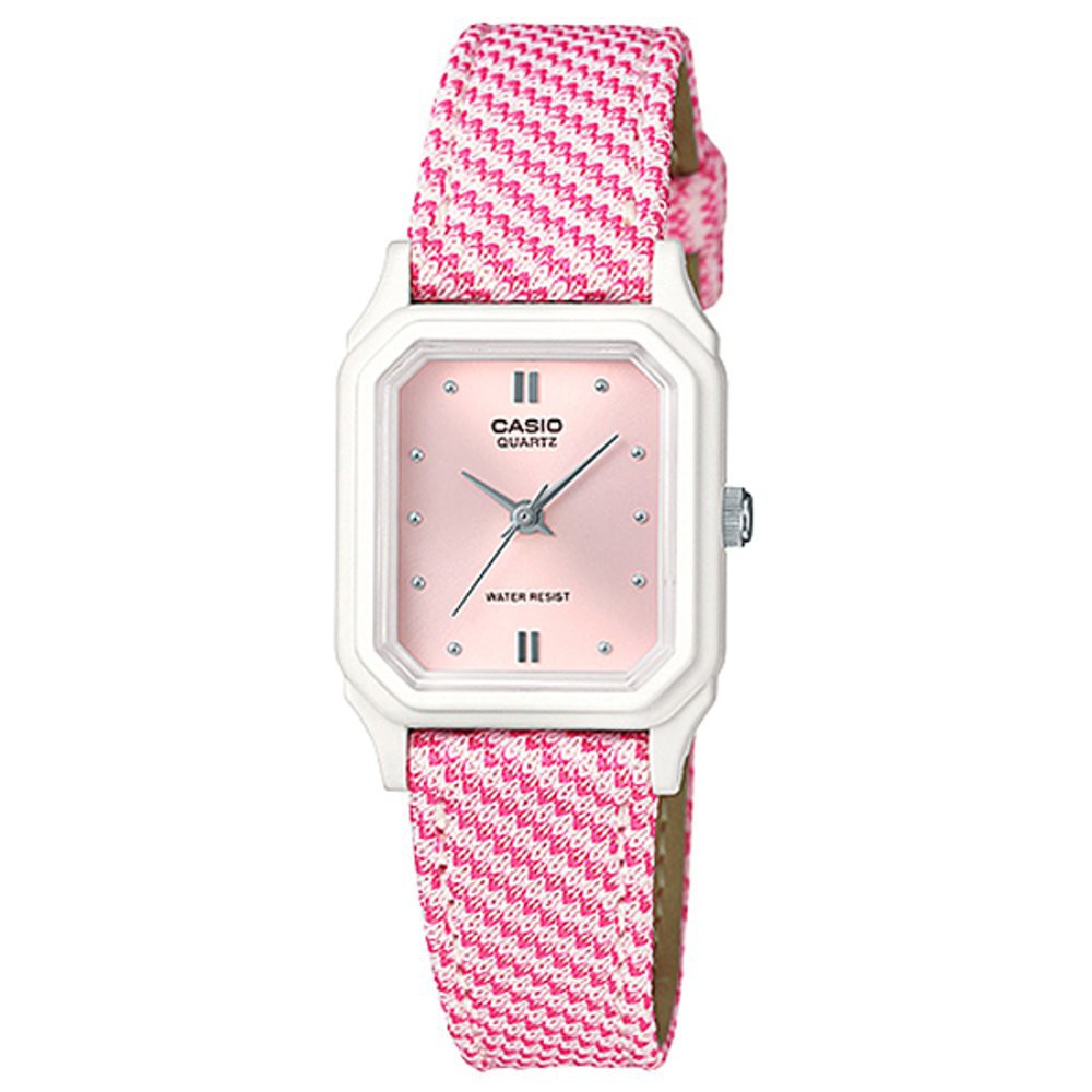 Casio - LQ-142LB - 4A2 - Jam Wanita - Strap Leather - Pink - Murah - Original