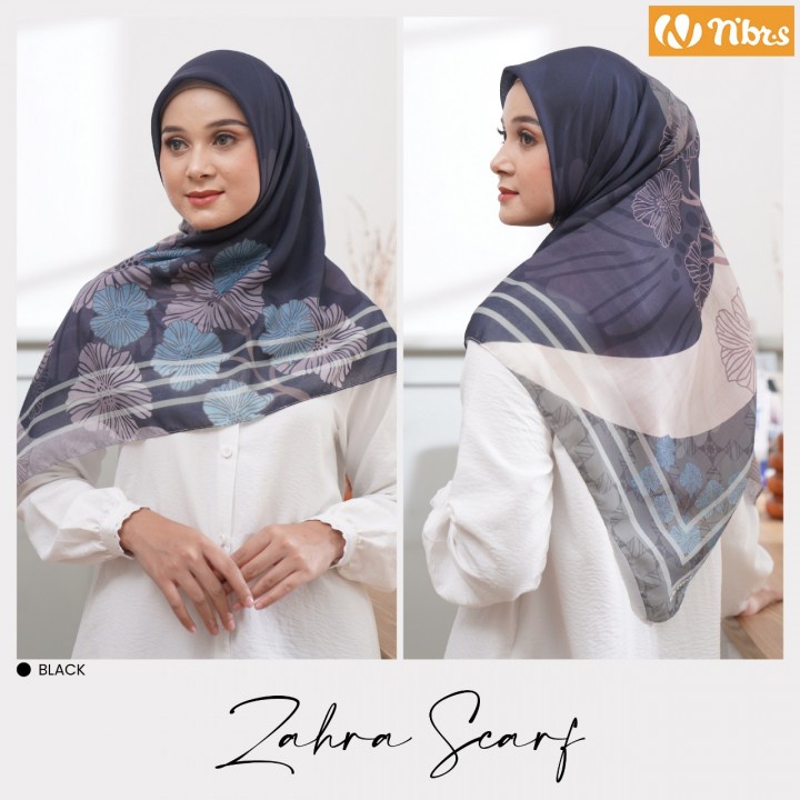 HIJAB NIBRAS ZAHRA SCARF / HIJAB NIBRAS ORIGINAL / JILBAB NIBRAS TERBARU / JILBAB SEGIEMPAT / HIJAB 