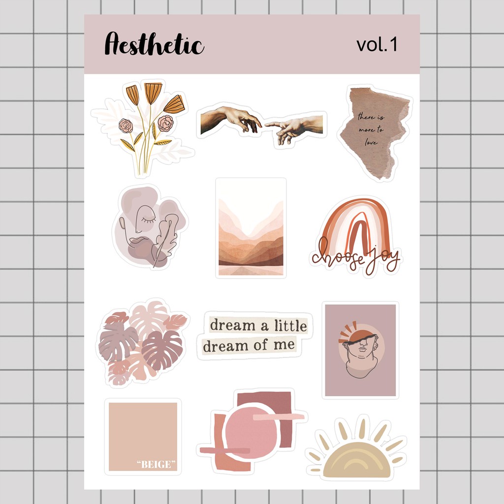 

Stiker Tumblr HP aesthetic / Stiker Laptop custom / stiker HP / Stiker Kpop | AESTHETIC VOL. 1