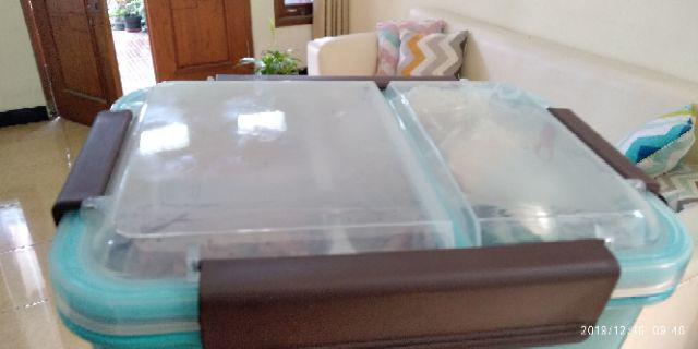 Tempat Makan Lunch Box Sekat 2 Stainless Steel Tedemei