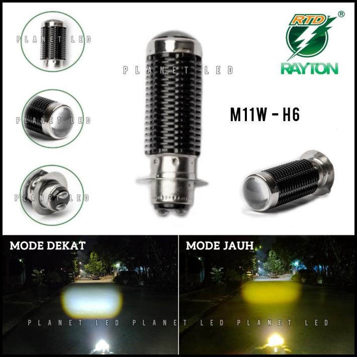 Rtd Rayton M11W-H6 Lampu Utama / Lampu Depan Motor Led Type Laser Pk