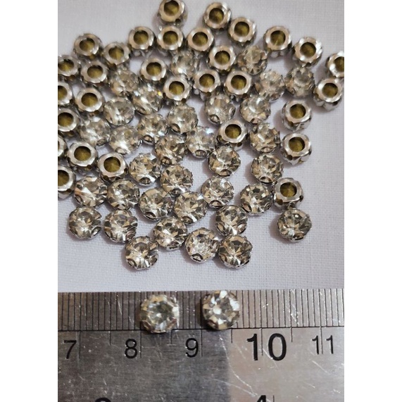 DIAMON CANGKANG BULAT SS28 50Pcs